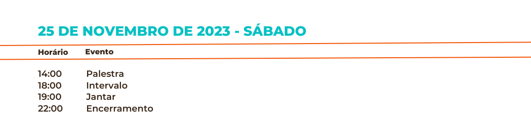 primeiro da agenda!