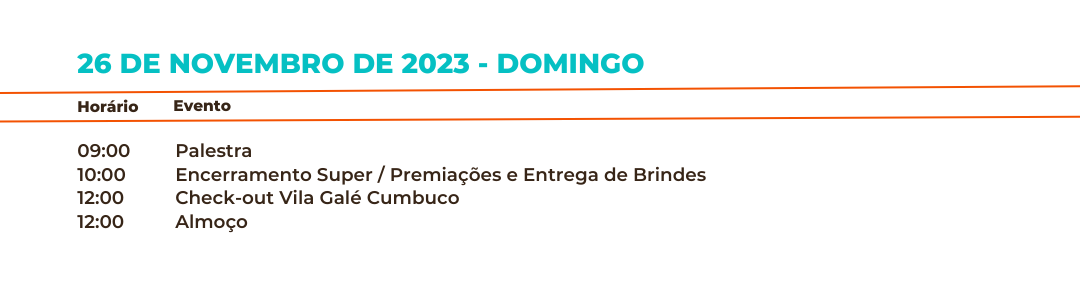 primeiro da agenda!